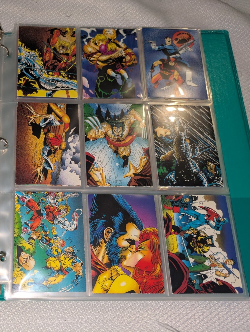 Marvel 100 Card Binder 🔥 Superheroes & Villains Trading Card Collection Lot
